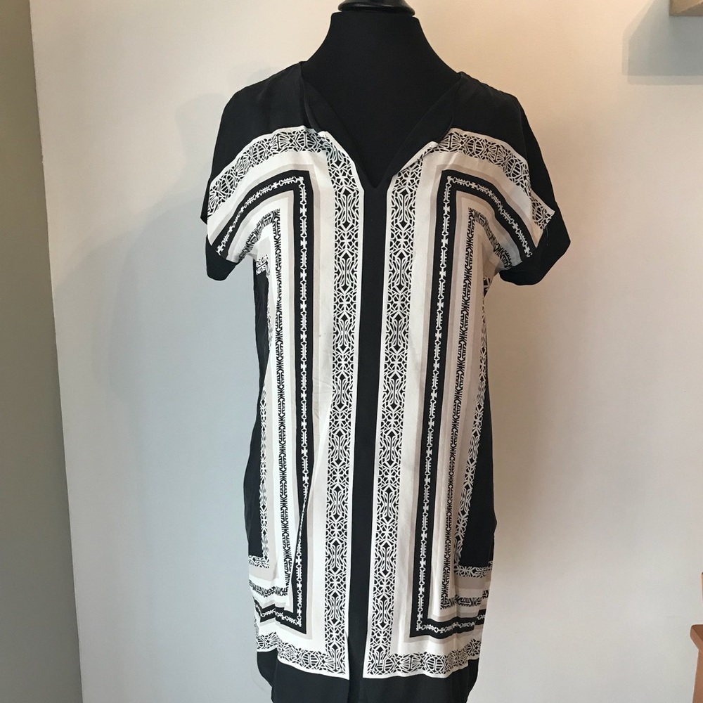 Cynthia Rowley Silk Short Sleeve Dress Small